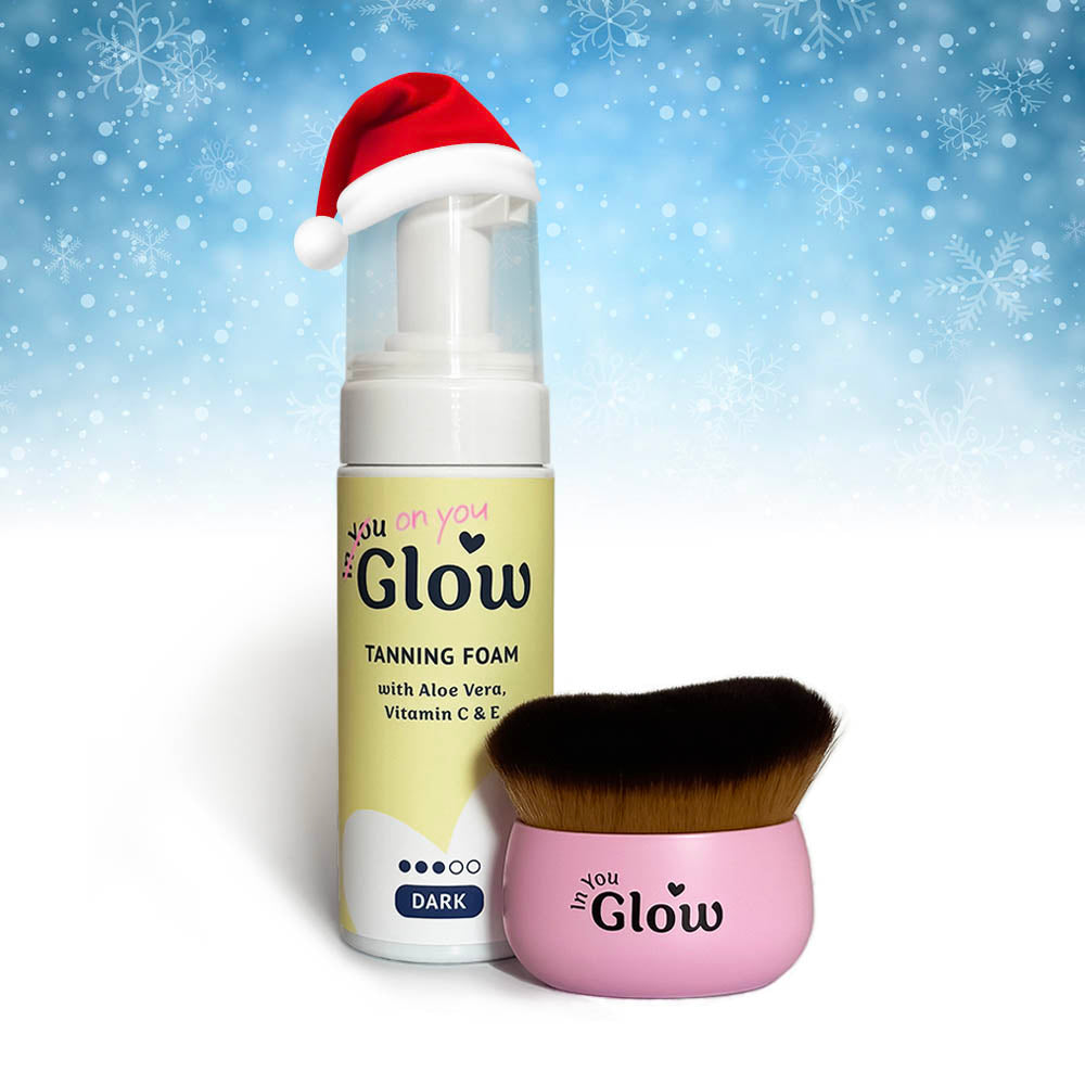 On You Glow Tanning Bundle - Self Tan Foam & Tanning Brush Set